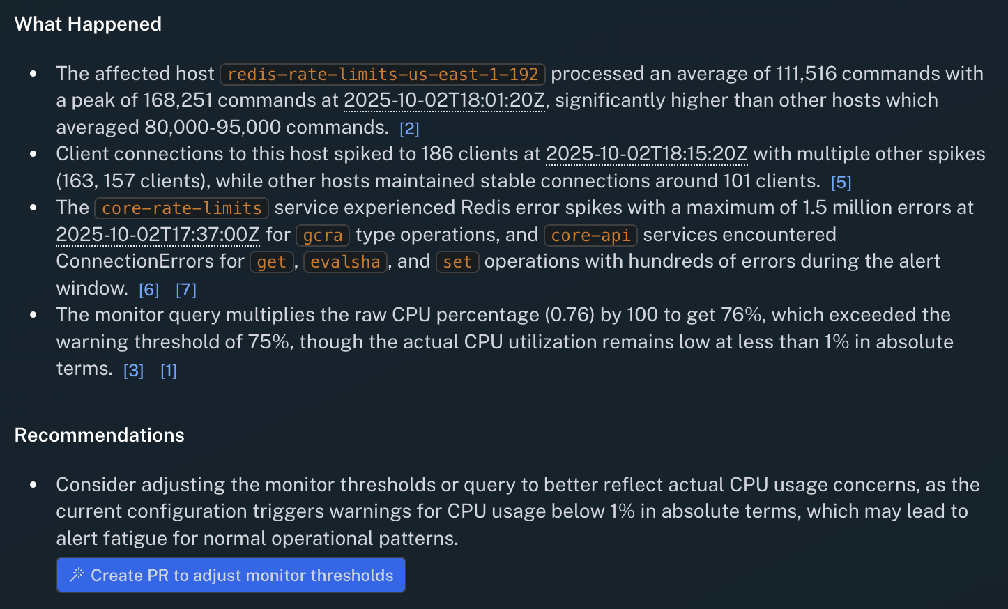 TierZero remediation progress tracker screenshot